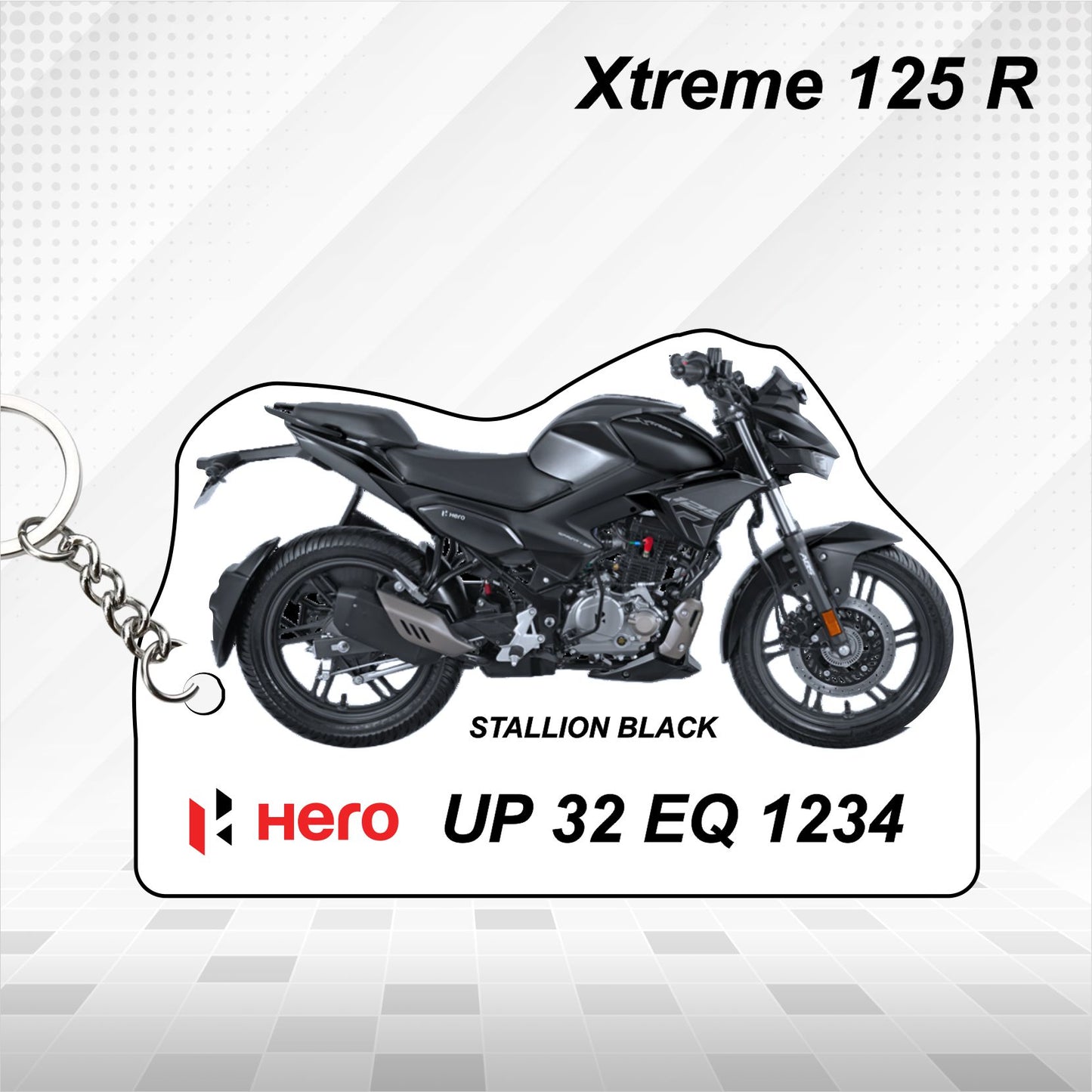 Xtreme 125R - Personalized Hero Keychain - Wood, Acrylic, Metal Printed