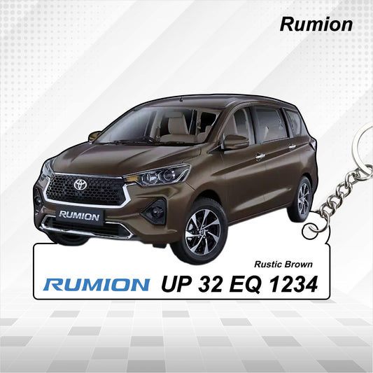 Rumion - Personalized Toyota Keychain - Wood, Acrylic, Metal Printed