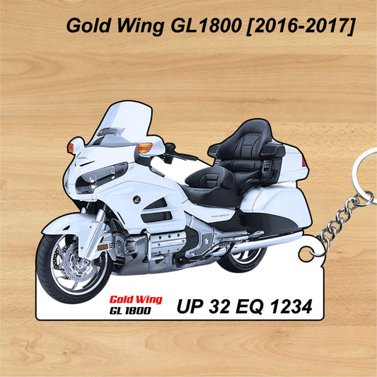 Gold Wing GL1800 [2016-2017] - Personalized Honda Keychain - Wood, Acrylic, Metal Printed