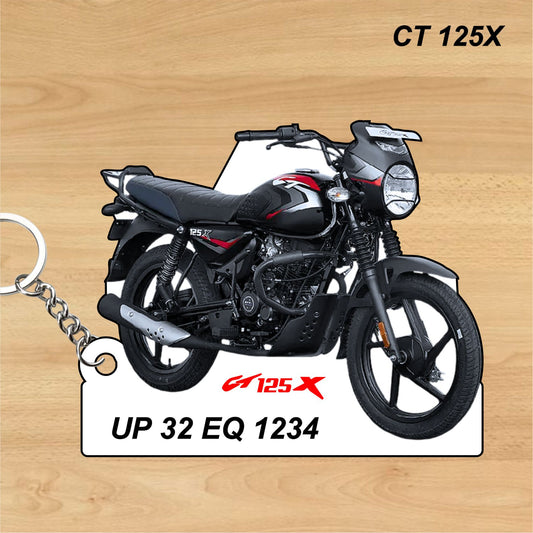 CT 125X - Personalized Bajaj Printed Keychain or Lanyard