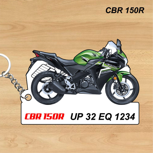 CBR150 R - Personalized Honda Keychain - Wood, Acrylic, Metal Printed