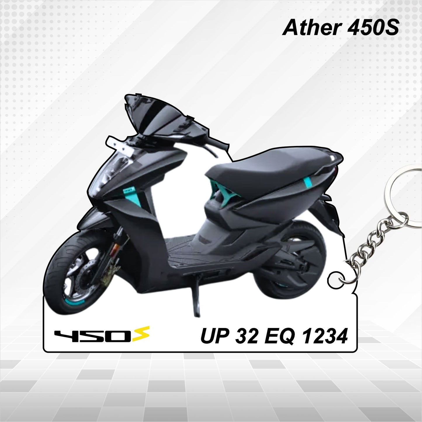 Ather 450S - Personalized Keychain - Wood, Acrylic, Metal Printed