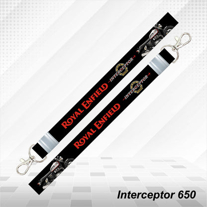 Interceptor 650 - Personalized Royal Enfield Printed Lanyard Keychain