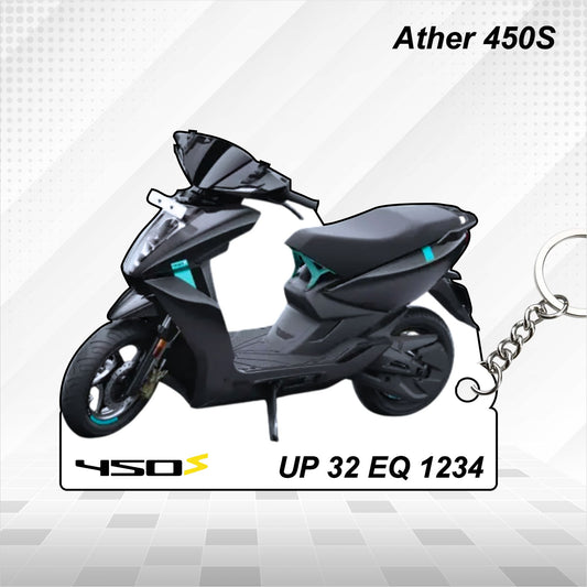 Ather 450S - Personalized Keychain - Wood, Acrylic, Metal Printed