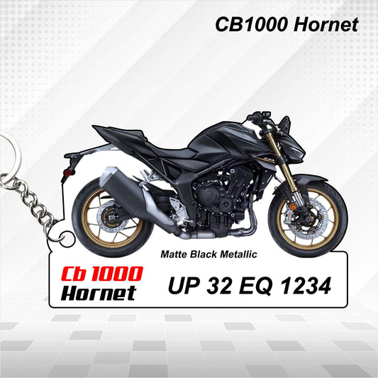 CB 1000 Hornet - Personalized Honda Keychain - Wood, Acrylic, Metal Printed