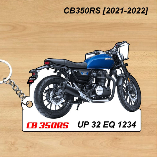 CB 350 RS [2021-2022] - Personalized Honda Keychain - Wood, Acrylic, Metal Printed