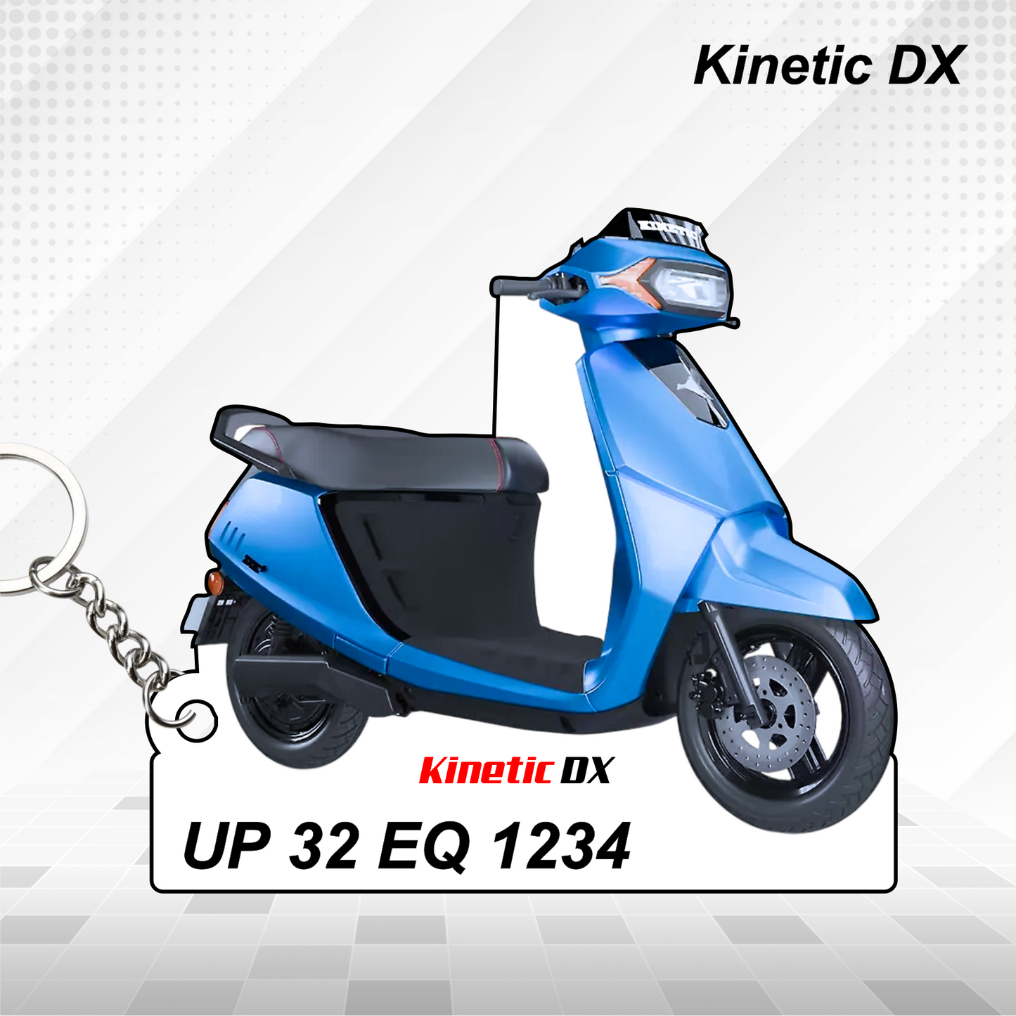 Kinetic Scooters - All Models - Personalized Kinetic Printed Keychain