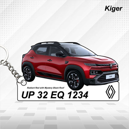 Kiger - Personalized Renault Car Keychain - Wood, Acrylic, Metal Printed