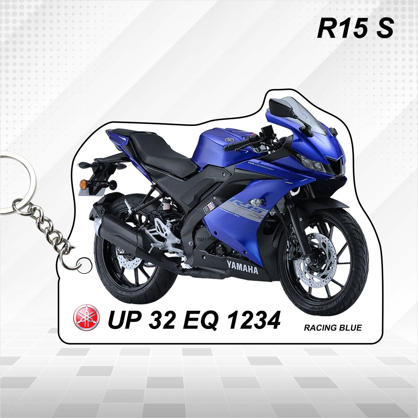 R15S - Personalized Yamaha Keychain - Wood, Acrylic, Metal Printed