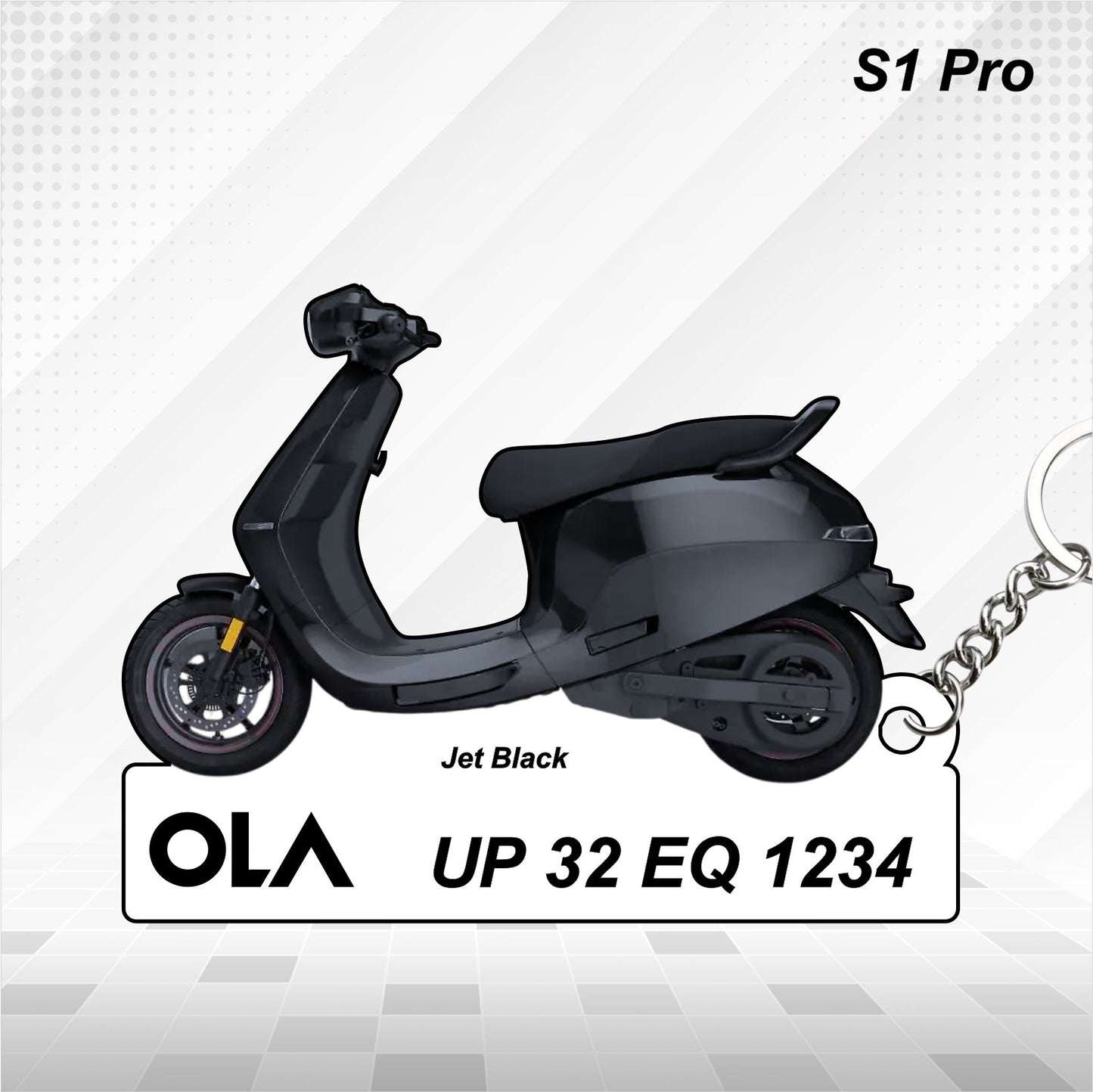 OLA S1 Pro - Personalized Keychain - Wood, Acrylic, Metal Printed