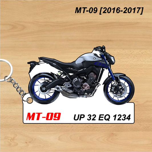 MT-09 [2016-2020] - Personalized Yamaha Keychain - Wood, Acrylic, Metal Printed