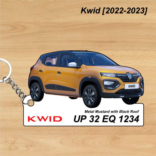 Kwid [2022-2023] - Personalized Renault Car Keychain - Wood, Acrylic, Metal Printed