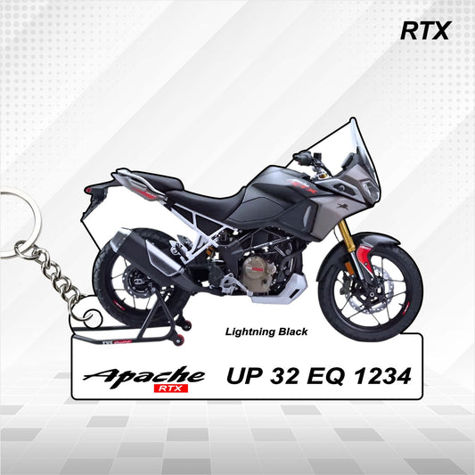 Apache RTX- Personalized TVS Keychain - Wood, Acrylic, Metal Printed