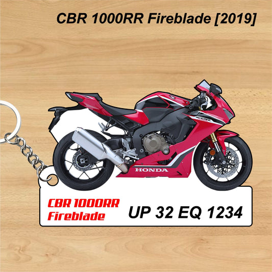 CBR 1000RR Fireblade [2019] - Personalized Honda Keychain - Wood, Acrylic, Metal Printed