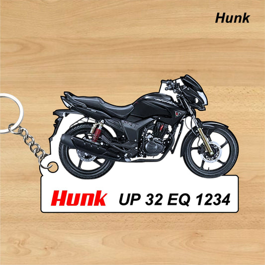 Hunk - Personalized Hero Keychain - Wood, Acrylic, Metal Printed