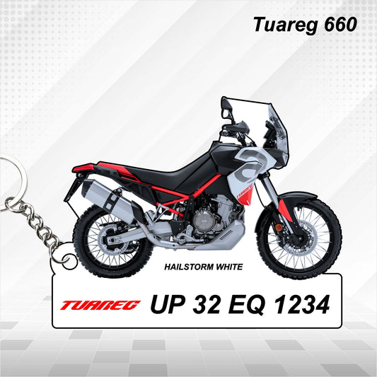 Tuareg 660 - Personalized Aprilia Keychain - Wood, Acrylic, Metal Printed, Lanyard