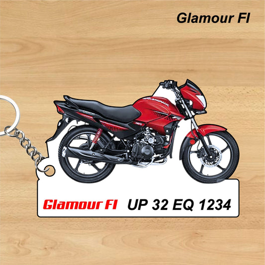 Glamour FI - Personalized Hero Keychain - Wood, Acrylic, Metal Printed