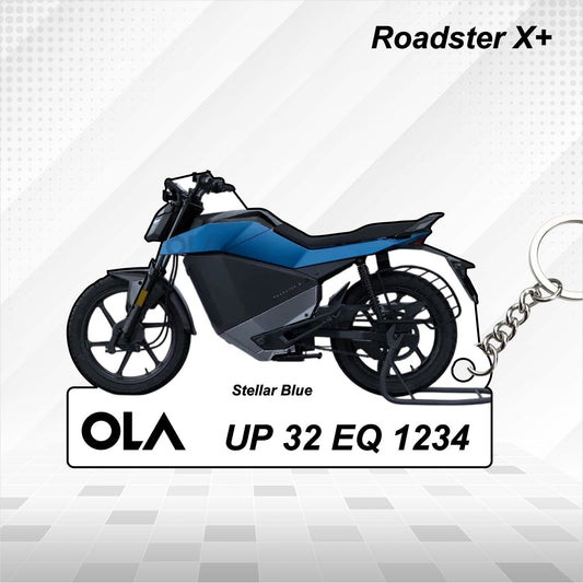 OLA Roadster X+ - Personalized Keychain - Wood, Acrylic, Metal Printed