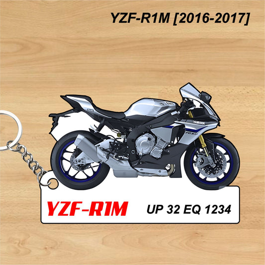 YZF-R1M [2016-2017] - Personalized Yamaha Keychain - Wood, Acrylic, Metal Printed