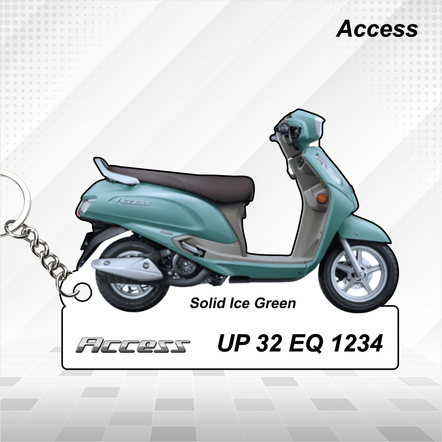 Access - Personalized Suzuki Keychain - Wood, Acrylic, Metal Printed