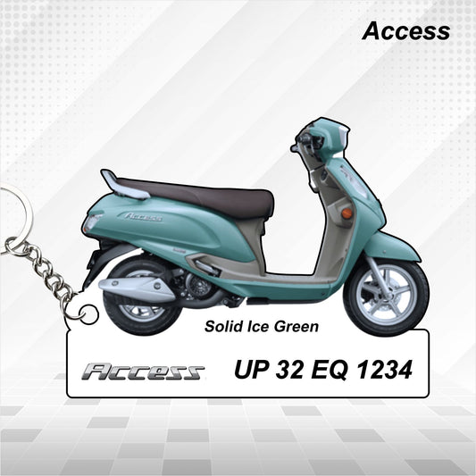 Access - Personalized Suzuki Keychain - Wood, Acrylic, Metal Printed