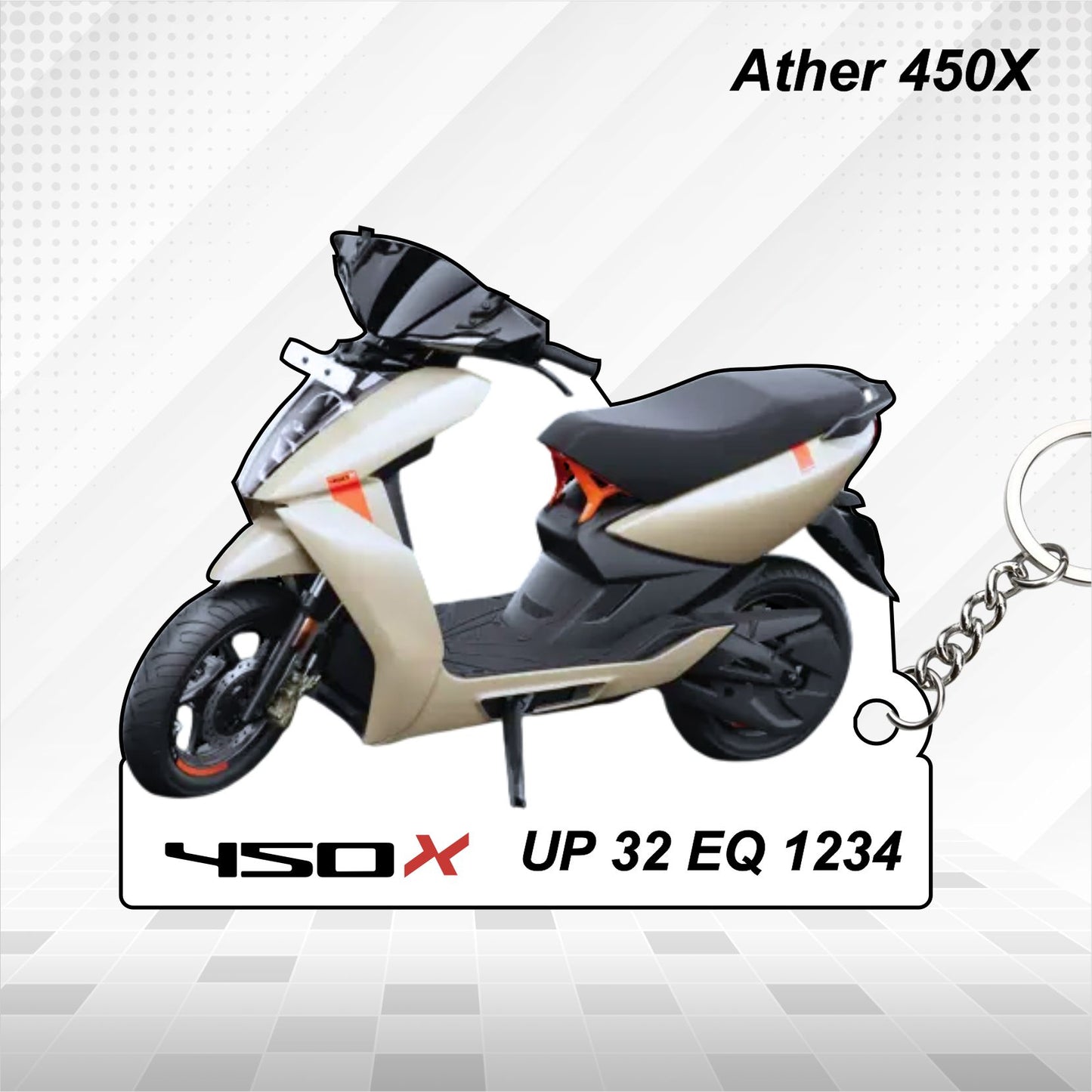 Ather 450X - Personalized Keychain - Wood, Acrylic, Metal Printed