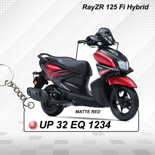 RayZR 125 Fi - Personalized Yamaha Keychain - Wood, Acrylic, Metal Printed