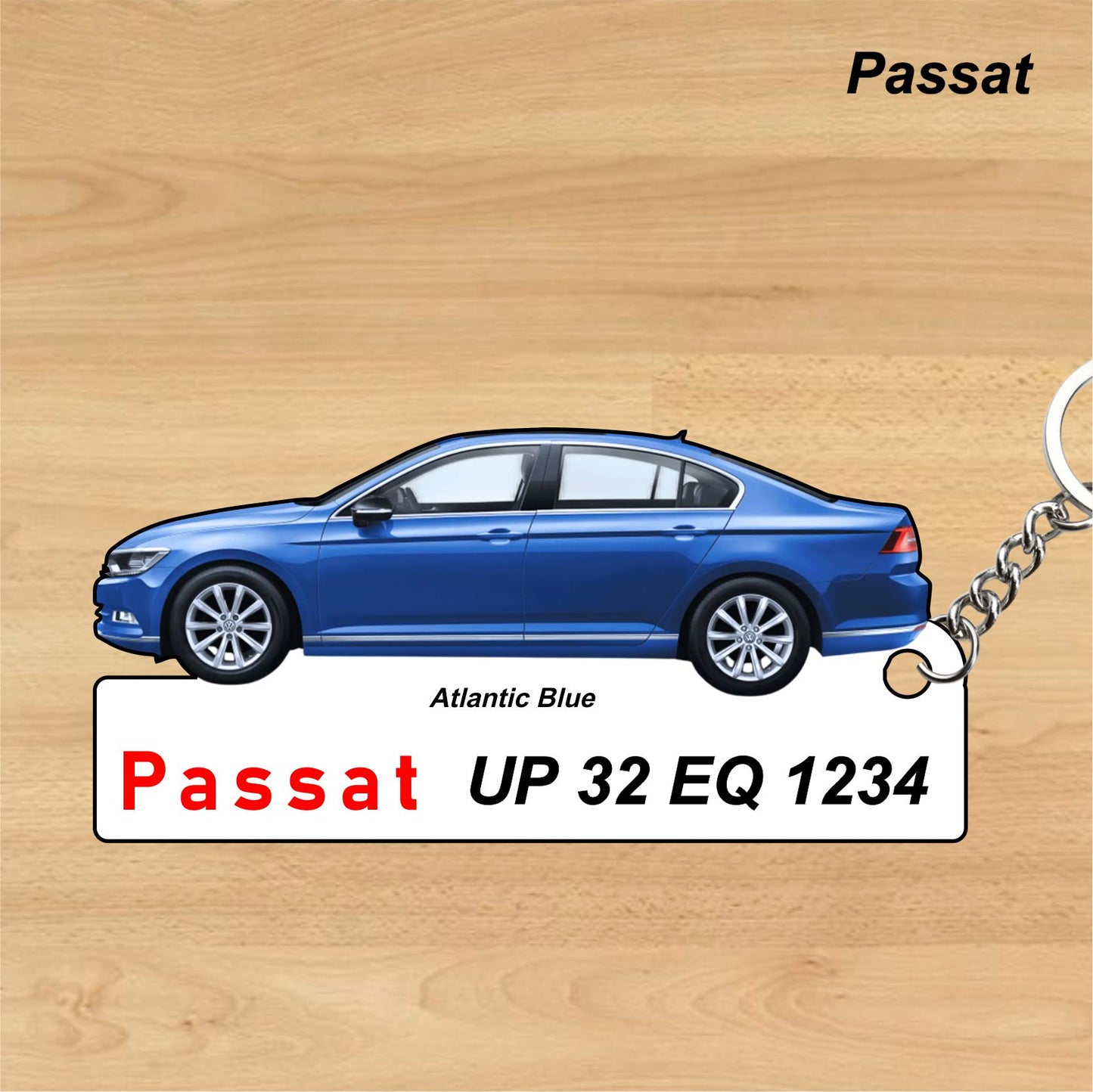 Passat - Personalized Volkswagen Car Keychain - Wood, Acrylic, Metal Printed