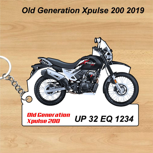 Old Generation Xpulse 200 2019  - Personalized Hero Keychain - Wood, Acrylic, Metal Printed