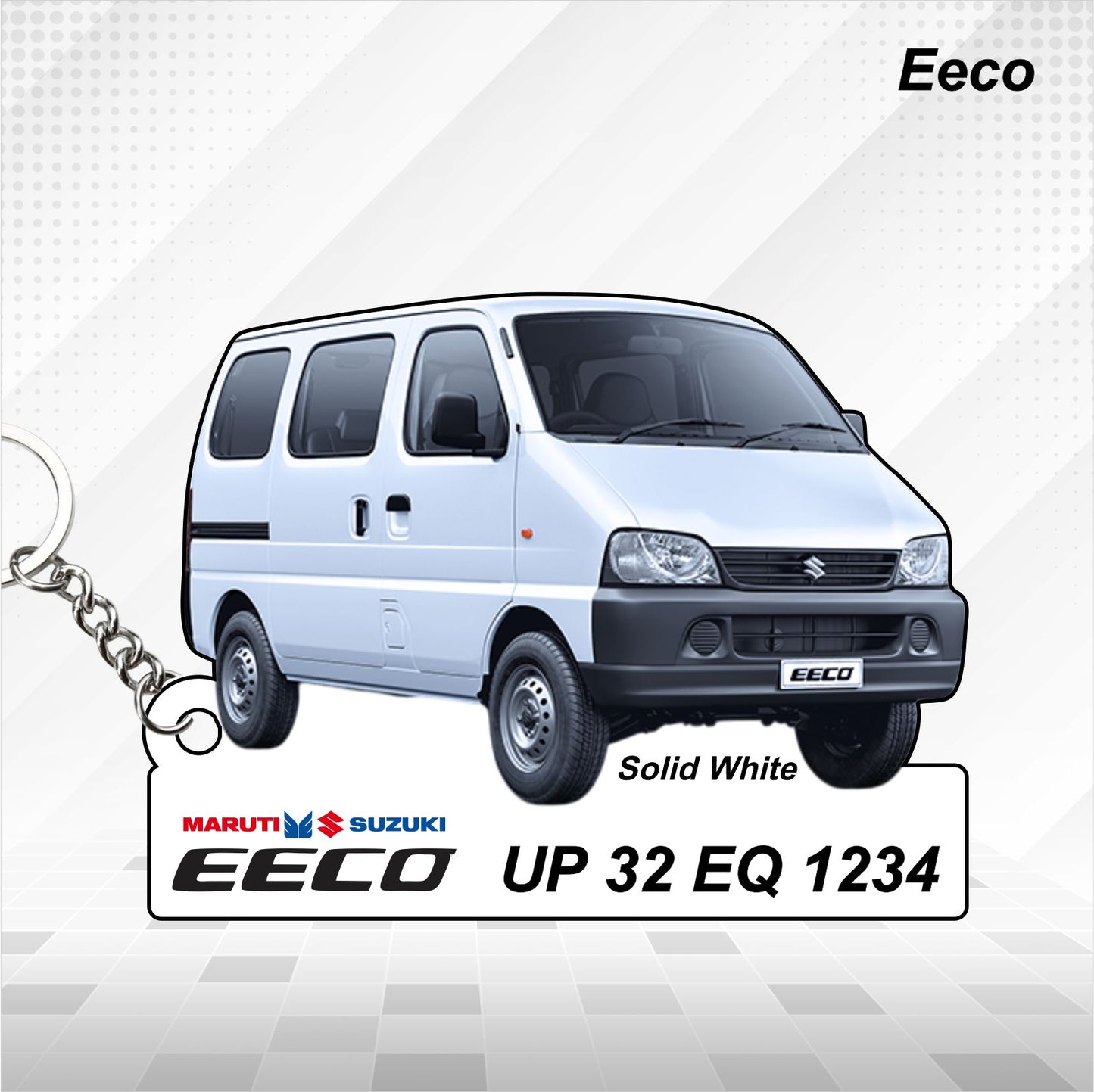 Eeco - Personalized  Maruti Suzuki Keychain - Wood, Acrylic, Metal Printed
