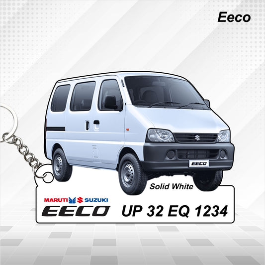 Eeco - Personalized  Maruti Suzuki Keychain - Wood, Acrylic, Metal Printed