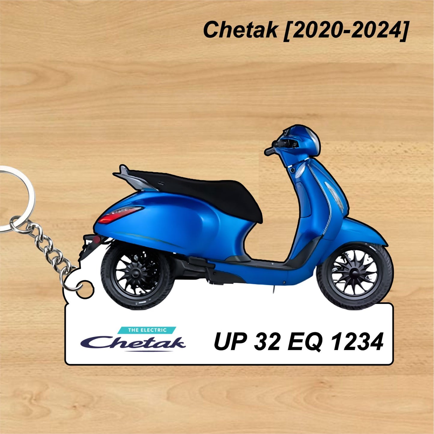 Chetak [2020-2024] - Personalized Bajaj Printed Keychain or Lanyard