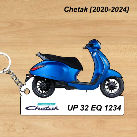 Chetak [2020-2024] - Personalized Bajaj Printed Keychain or Lanyard
