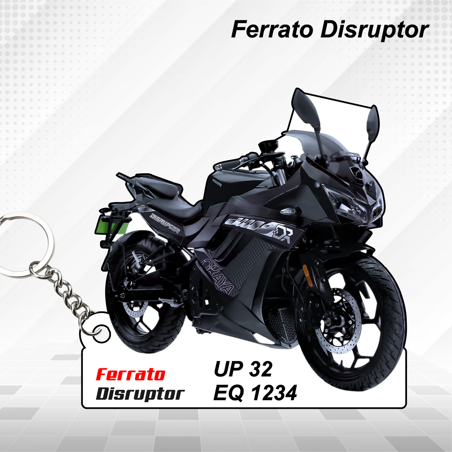 Ferrato Bikes - All Models - Personalized Ferrato Printed Keychain