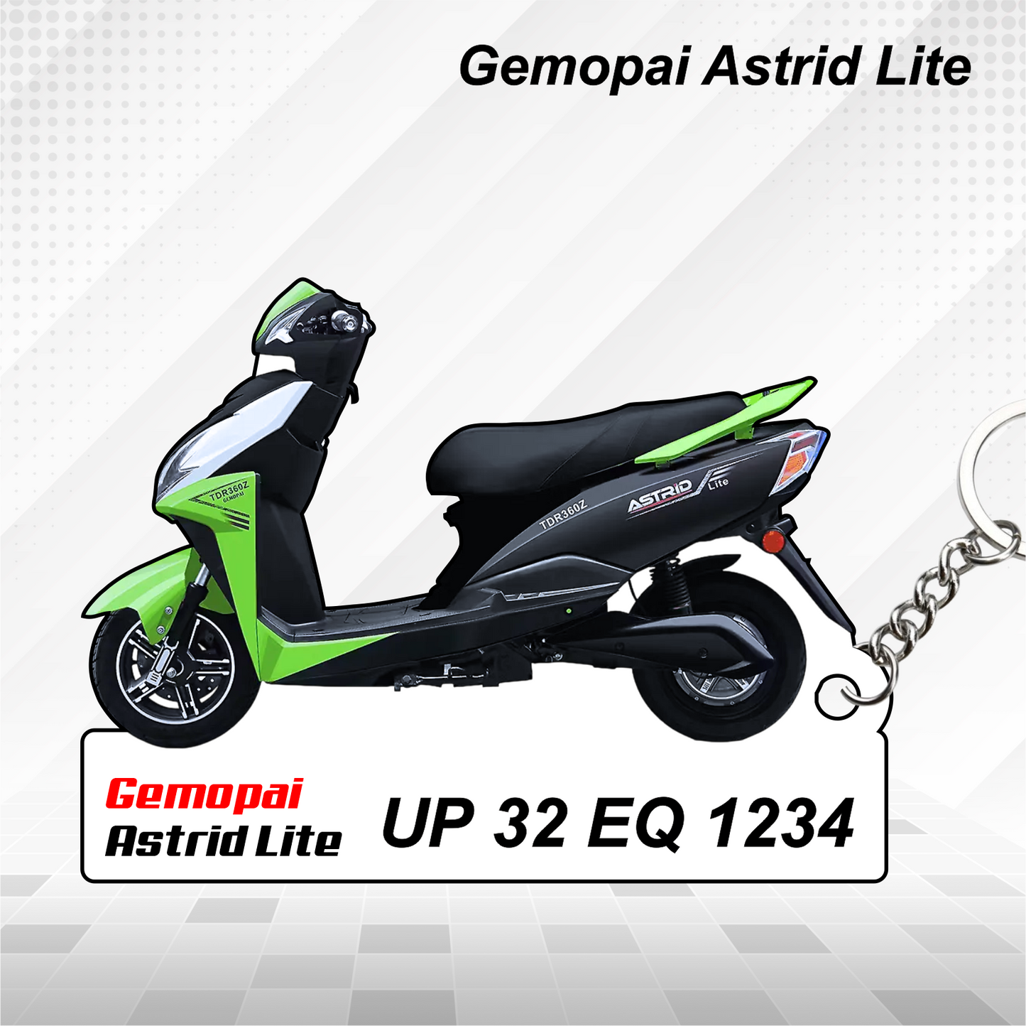 Gemopai Scooters - All Models - Personalized Gemopai Printed Keychain