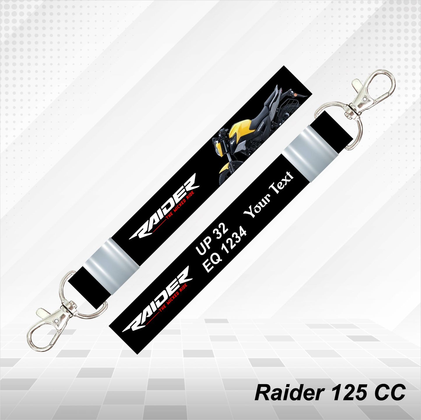 TVS Raider 125 CC - Personalized TVS Keychain - Wood, Acrylic, Metal Printed