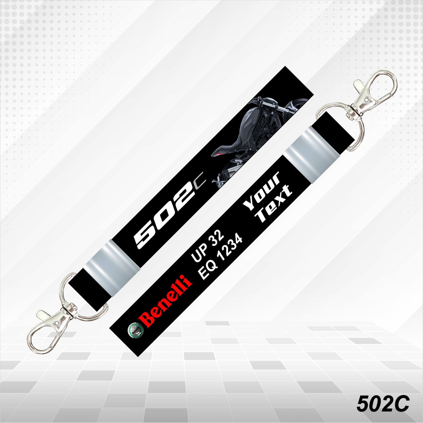 502C - Personalized Benelli Keychain - Wood, Acrylic, Metal Printed, Lanyard