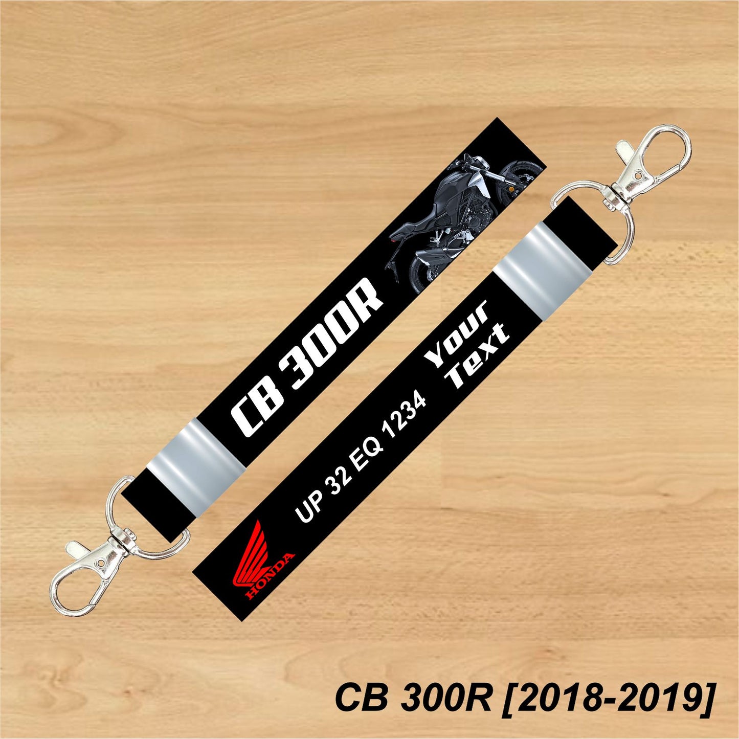 CB 300R [2018-2019] - Personalized Honda Keychain - Wood, Acrylic, Metal Printed