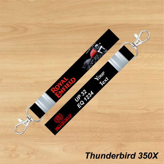 Thunderbird 500X - Personalized Royal Enfield Keychain - Wood, Acrylic, Metal Printed