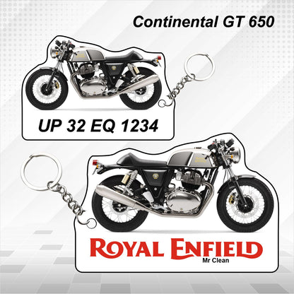 Continental GT 650 - Personalized Royal Enfield Printed Keychain