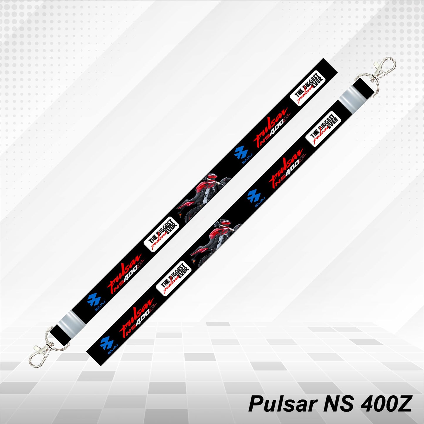 Pulsar NS 400z - Personalized Printed Lanyard keychain Holder Multicolored (20mm)