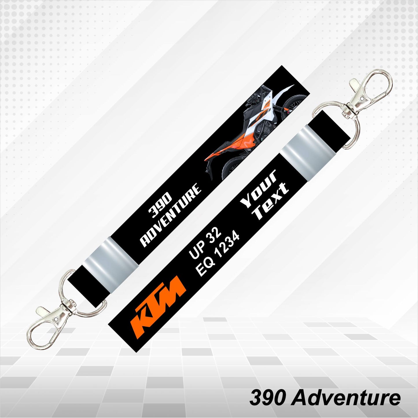 KTM 390 ADVENTURE - Personalized KTM Keychain - Wood, Acrylic, Metal Printed