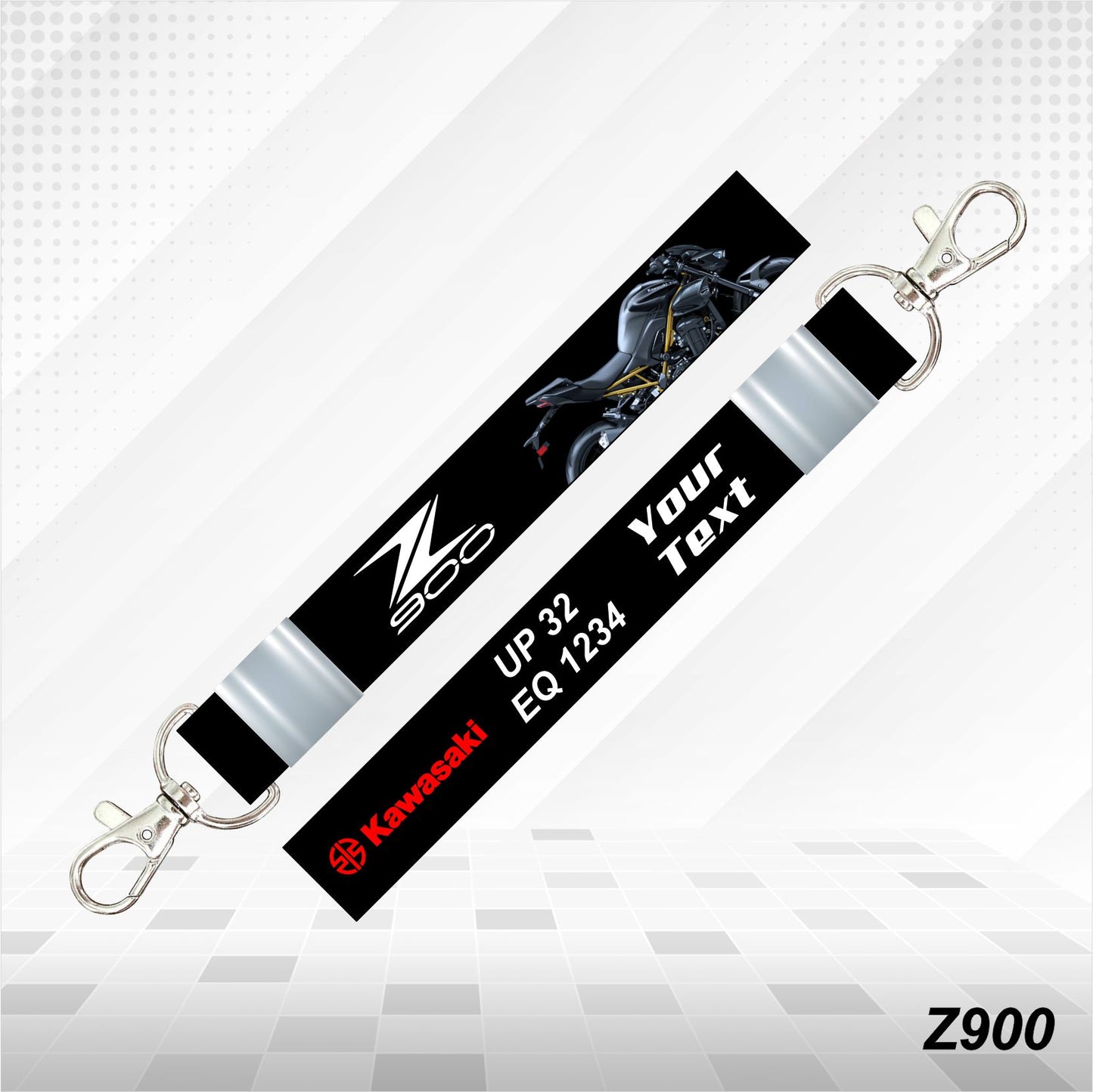 Z900 - Personalized Kawasaki Keychain - Wood, Acrylic, Metal Printed