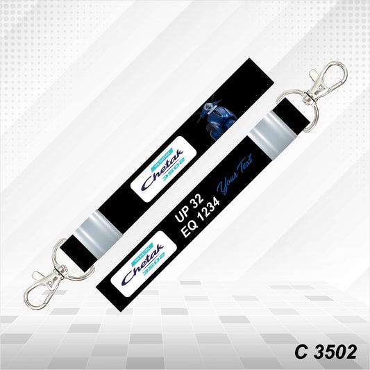 CHETAK 3502 - Personalized Bajaj Scooter Keychain - Wood, Acrylic, Metal Printed