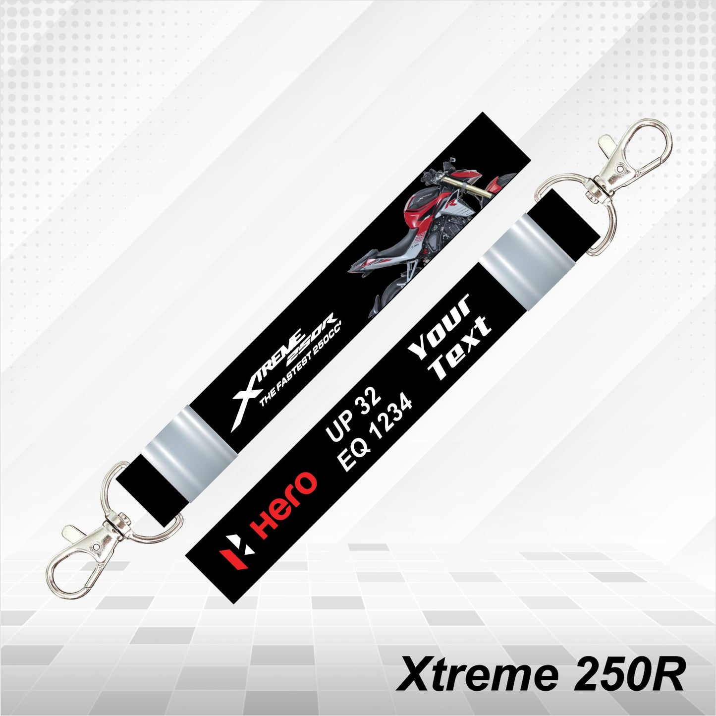 Hero Xtreme 250R - Personalized Hero Keychain - Wood, Acrylic, Metal Printed