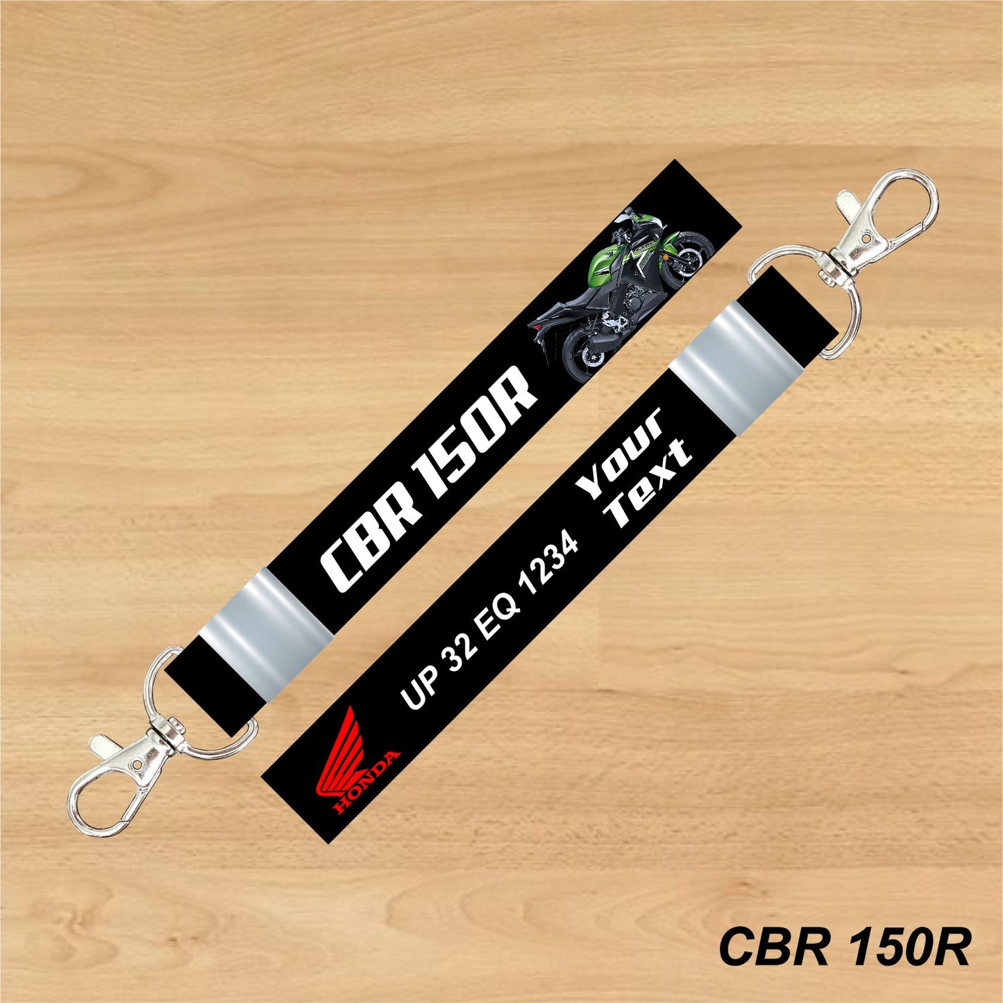 CBR150 R - Personalized Honda Keychain - Wood, Acrylic, Metal Printed