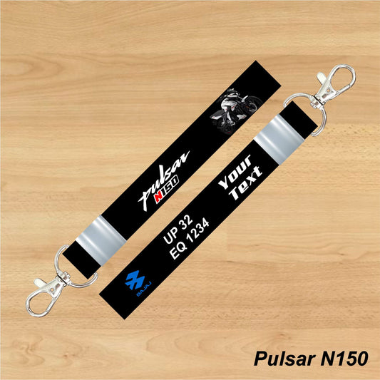Pulsar N150 - Personalized Bajaj Keychain - Wood, Acrylic, Metal Printed
