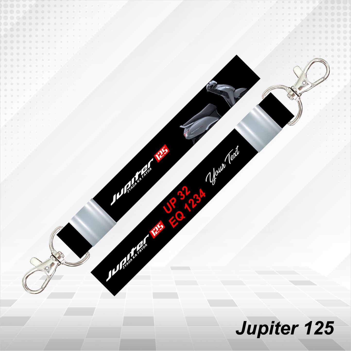 TVS Jupiter 125 - Personalized TVS Keychain - Wood, Acrylic, Metal Printed