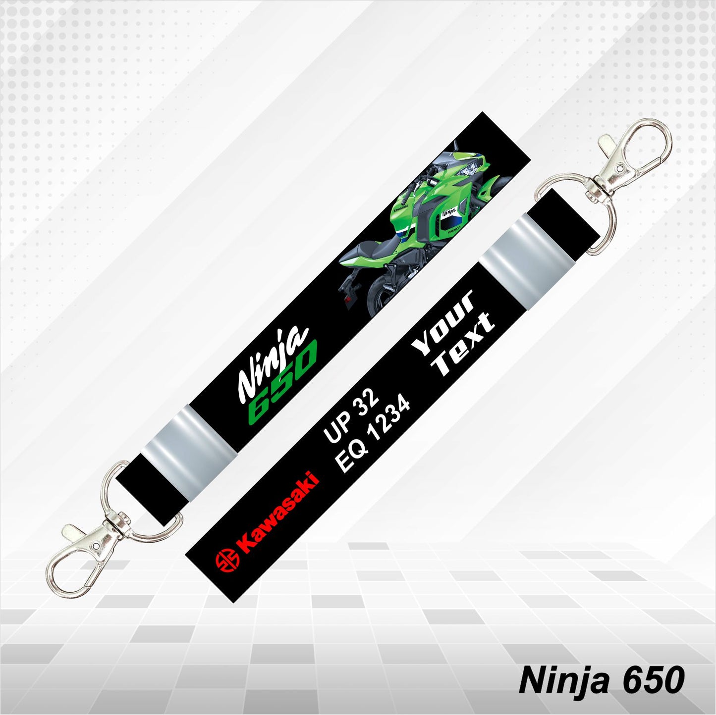 Ninja 650 - Personalized Kawasaki Keychain - Wood, Acrylic, Metal Printed
