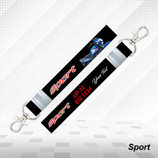 Sport - Personalized TVS Keychain - Wood, Acrylic, Metal Printed